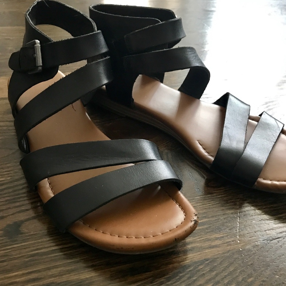 Flat black at rally sandal - Very COMFY